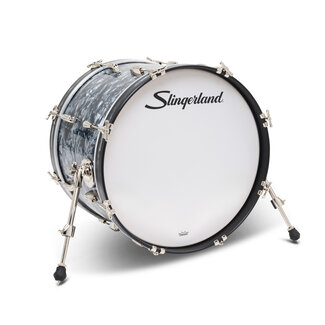 Slingerland Slingerland - SLFP1420KKK069 - 14x20 Mahogany/Poplar Kick, Black Diamond Pearl Wrap, Nickel Hardware