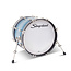 Slingerland - SLLS1418KKK371 - 14x18 Mahogany/Poplar Kick, Silver & Blue Lacquer, Nickel Hardware