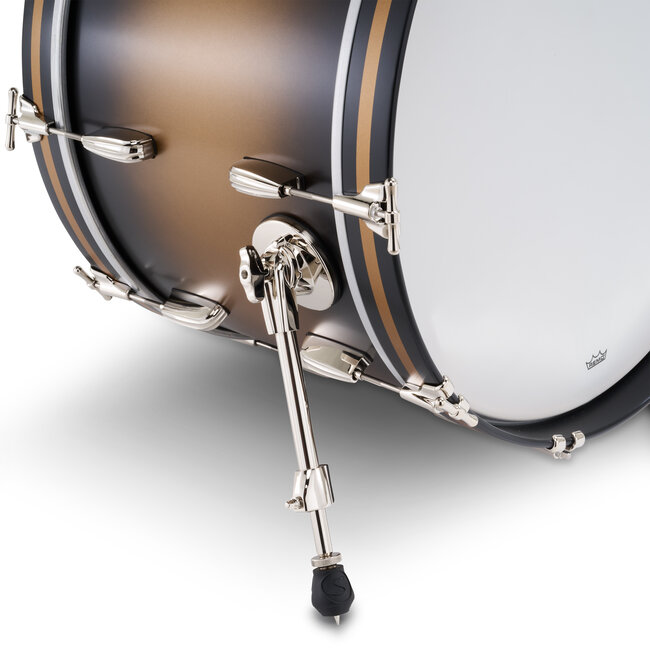 Slingerland - SLLS1418KKK372 - 14x18 Mahogany/Poplar Kick, Black & Gold Lacquer, Nickel Hardware