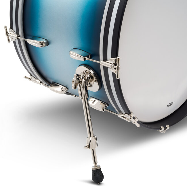 Slingerland - SLLS1420KKK371 - 14x20 Mahogany/Poplar Kick, Silver & Blue Lacquer, Nickel Hardware