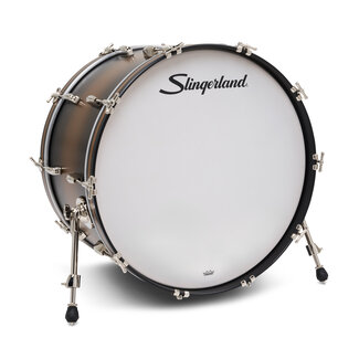 Slingerland Slingerland - SLLS1424KKK372 - 14x24 Mahogany/Poplar Kick, Black & Gold Lacquer, Nickel Hardware