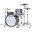 Slingerland - SLKTFPK22N03AH069 - 3pc Radio King Kit, 13/16F/22K, Black Diamond Wrap, Nickel Hardware