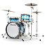 Slingerland - SLKTLSK20N03BQ371 - 3pc Radio King Kit, 12/14F/20K, Blue & Silver Special Lacquer, Nickel Hardware