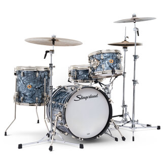 Slingerland Slingerland - SLKTFPK18N04AZ069 - 4pc Radio King Kit, 12/14F/18K/5.5S, Black Diamond Wrap, Nickel Hardware