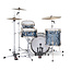 Slingerland - SLKTFPK18N04AZ069 - 4pc Radio King Kit, 12/14F/18K/5.5S, Black Diamond Wrap, Nickel Hardware