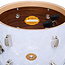 Slingerland - SLKTFPK20N04DK016 - 4pc Radio King Kit, 12/14F/20K/5.5S, White Marine Wrap, Nickel Hardware