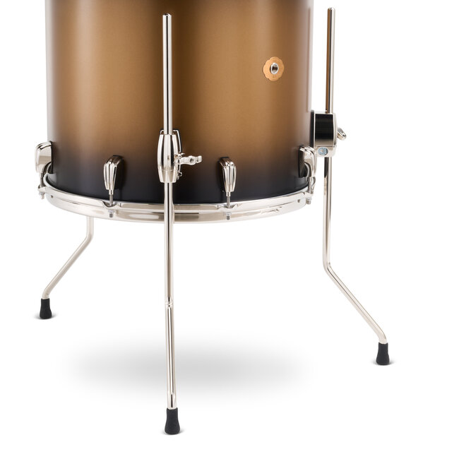 Slingerland - SLKTLSK22N04DN372 - 4pc Radio King Kit, 13/16F/22K/6.5S, Black & Gold Special Lacquer, Nickel Hardware