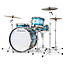 Slingerland - SLKTLSK24N04BF371 - 4pc Radio King Kit, 13/16F/24K/6.5S, Blue & Silver Special Lacquer, Nickel Hardware