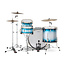 Slingerland - SLKTLSK24N04BF371 - 4pc Radio King Kit, 13/16F/24K/6.5S, Blue & Silver Special Lacquer, Nickel Hardware
