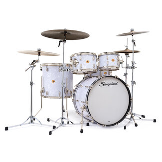 Slingerland Slingerland - SLKTFPK22N05DM016 - 5pc Radio King Kit, 10/12/16F/22K/6.5S, White Marine Wrap, Nickel Hardware
