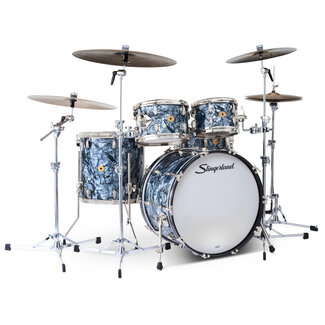Slingerland Slingerland - SLKTFPK22N05DM069 - 5pc Radio King Kit, 10/12/16F/22K/6.5S, Black Diamond Wrap, Nickel Hardware