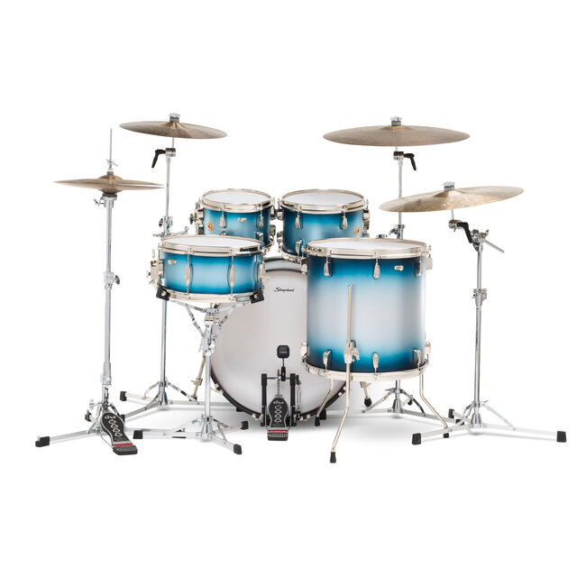 Slingerland - SLKTLSK22N05DM371 - 5pc Radio King Kit, 10/12/16F/22K/6.5S, Blue & Silver Special Lacquer, Nickel Hardware