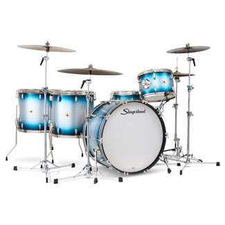 Slingerland Slingerland - SLKTLSK24N05DP371 - 5pc Radio King Kit, 13/16F/18F/24K/6.5S, Blue & Silver Special Lacquer, Nickel Hardware