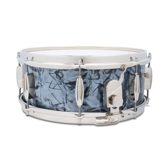 Slingerland - SLFP5514SSK069 - 5.5x14 Mahogany/Poplar Snare, Black Diamond Pearl Wrap, Nickel Hardware