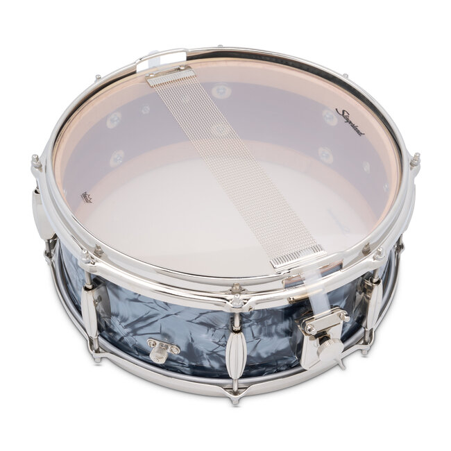Slingerland - SLFP5514SSK069 - 5.5x14 Mahogany/Poplar Snare, Black Diamond Pearl Wrap, Nickel Hardware