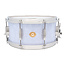 Slingerland - SLFP6514SSK016 - 6.5x14 Mahogany/Poplar Snare, White Marine Pearl Wrap, Nickel Hardware