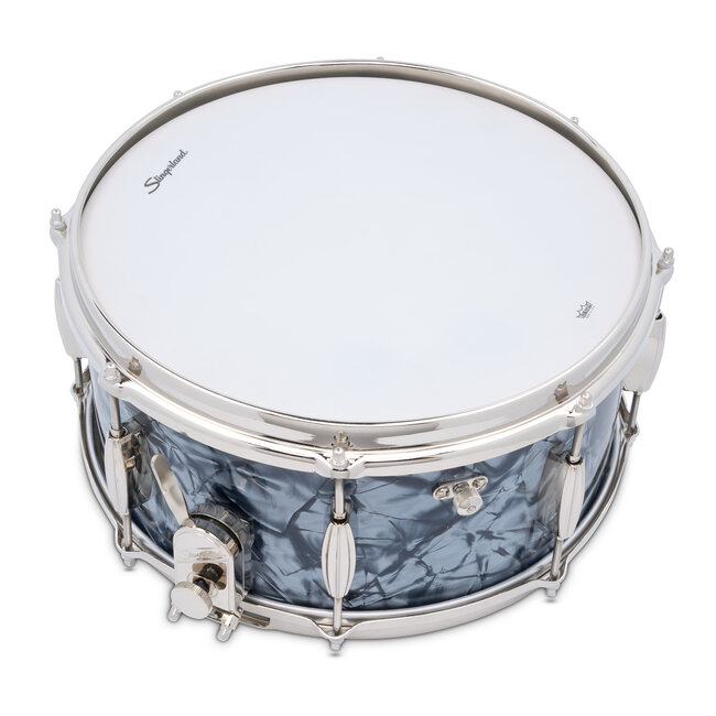Slingerland - SLFP6514SSK069 - 6.5x14 Mahogany/Poplar Snare, Black Diamond Pearl Wrap, Nickel Hardware