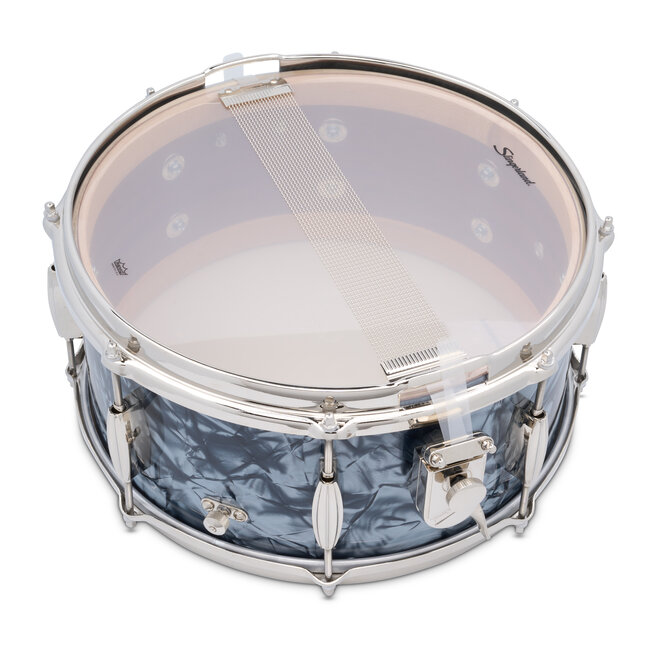 Slingerland - SLFP6514SSK069 - 6.5x14 Mahogany/Poplar Snare, Black Diamond Pearl Wrap, Nickel Hardware