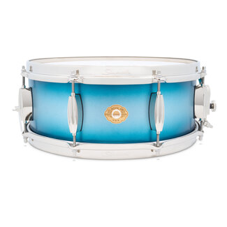 Slingerland Slingerland - SLLS5514SSK371 - 5.5x14 Mahogany/Poplar Snare, Silver & Blue Lacquer, Nickel Hardware