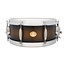 Slingerland - SLLS5514SSK372 - 5.5x14 Mahogany/Poplar Snare, Black & Gold Lacquer, Nickel Hardware