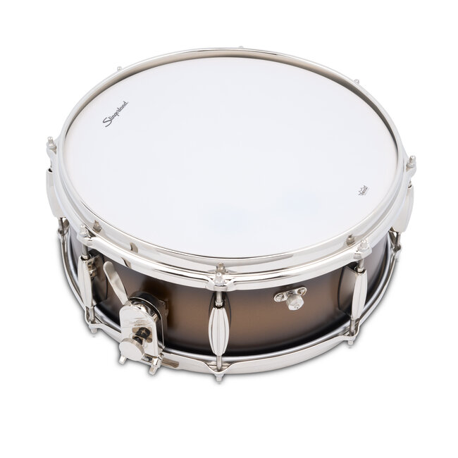 Slingerland - SLLS5514SSK372 - 5.5x14 Mahogany/Poplar Snare, Black & Gold Lacquer, Nickel Hardware