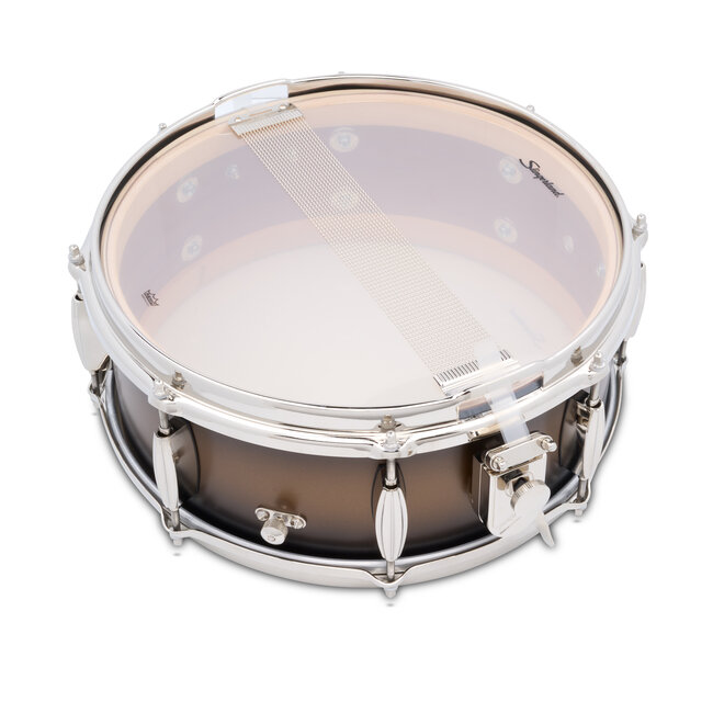 Slingerland - SLLS5514SSK372 - 5.5x14 Mahogany/Poplar Snare, Black & Gold Lacquer, Nickel Hardware