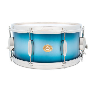 Slingerland Slingerland - SLLS6514SSK371 - 6.5x14 Mahogany/Poplar Snare, Silver & Blue Lacquer, Nickel Hardware