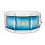 Slingerland - SLLS6514SSK371 - 6.5x14 Mahogany/Poplar Snare, Silver & Blue Lacquer, Nickel Hardware