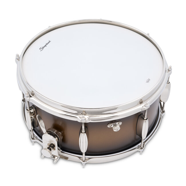 Slingerland - SLLS6514SSK372 - 6.5x14 Mahogany/Poplar Snare, Black & Gold Lacquer, Nickel Hardware