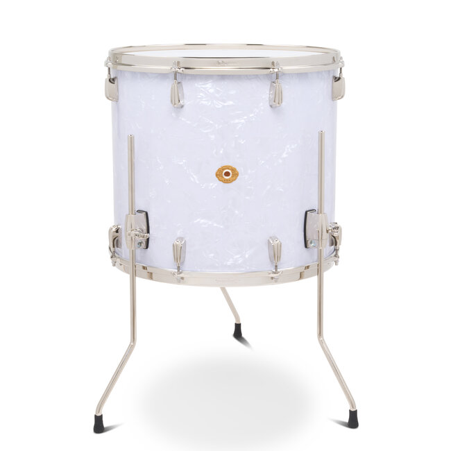 Slingerland - SLFP1618TTKLK016 - 16x18 Mahogany/Poplar Floor Tom, White Marine Pearl Wrap, Nickel Hardware