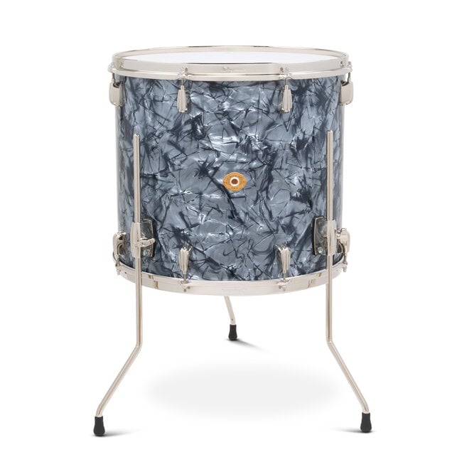 Slingerland - SLFP1618TTKLK069 - 16x18 Mahogany/Poplar Floor Tom, Black Diamond Pearl Wrap, Nickel Hardware