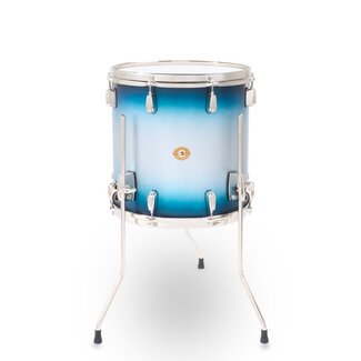 Slingerland Slingerland - SLLS1414TTKLK371 - 14x14 Mahogany/Poplar Floor Tom, Silver & Blue Lacquer, Nickel Hardware
