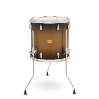 Slingerland Slingerland - SLLS1414TTKLK372 - 14x14 Mahogany/Poplar Floor Tom, Black & Gold Lacquer, Nickel Hardware