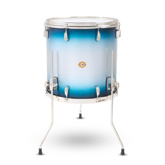 Slingerland Slingerland - SLLS1616TTKLK371 - 16x16 Mahogany/Poplar Floor Tom, Silver & Blue Lacquer, Nickel Hardware