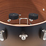 Slingerland - SLLS1616TTKLK372 - 16x16 Mahogany/Poplar Floor Tom, Black & Gold Lacquer, Nickel Hardware