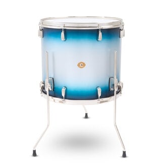 Slingerland Slingerland - SLLS1618TTKLK371 - 16x18 Mahogany/Poplar Floor Tom, Silver & Blue Lacquer, Nickel Hardware