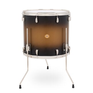 Slingerland Slingerland - SLLS1618TTKLK372 - 16x18 Mahogany/Poplar Floor Tom, Black & Gold Lacquer, Nickel Hardware