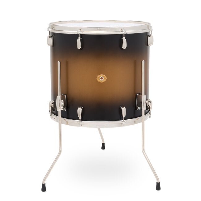 Slingerland - SLLS1618TTKLK372 - 16x18 Mahogany/Poplar Floor Tom, Black & Gold Lacquer, Nickel Hardware