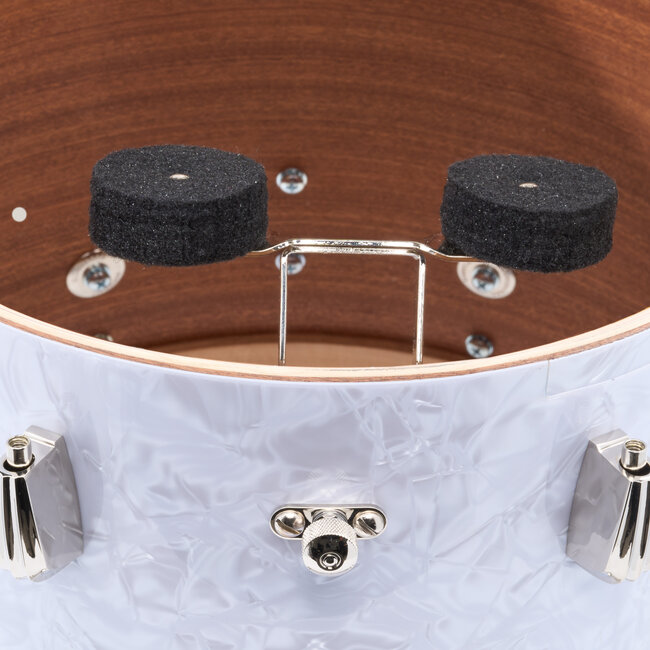 Slingerland - SLFP0812TTKSK016 - 8x12 Mahogany/Poplar Rack Tom, White Marine Pearl Wrap, Nickel Hardware