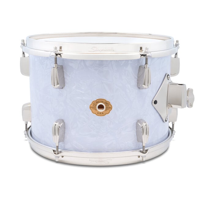 Slingerland - SLFP0913TTKSK016 - 9x13 Mahogany/Poplar Rack Tom, White Marine Pearl Wrap, Nickel Hardware