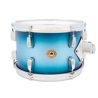 Slingerland Slingerland - SLLS0812TTKSK371 - 8x12 Mahogany/Poplar Rack Tom, Silver & Blue Lacquer, Nickel Hardware