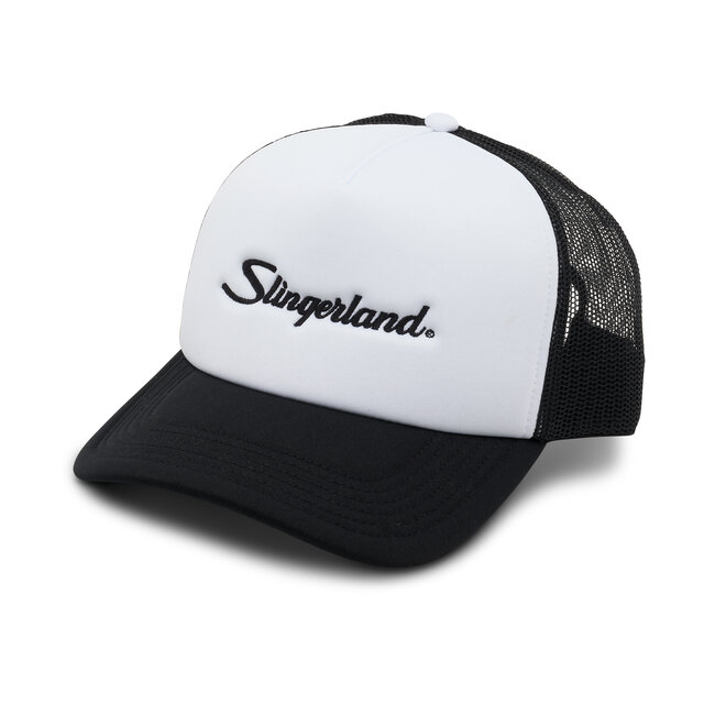 Slingerland - SL10TRHTBW - Trucker Hat Script Black And White