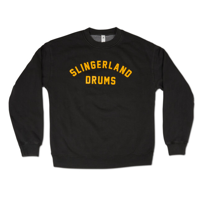 Slingerland - SL25CREW1BLK-L - Old School Black Crew Large