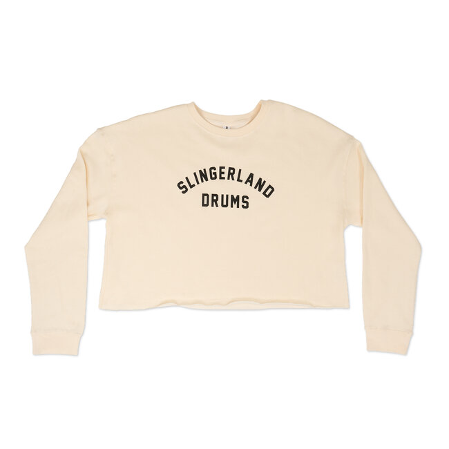 Slingerland - SL25CRPDWCRM-M - Womens Old School Cream Crew Medium