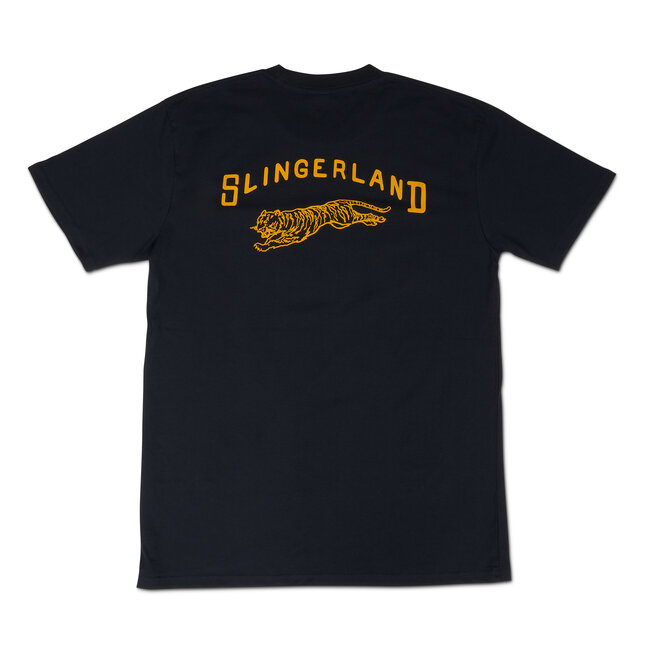 Slingerland - SL25JMGTGRNY-M - Jumping Tiger Navy Tee Medium