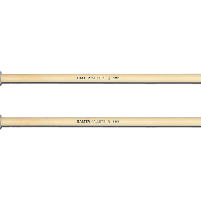 Mike Balter 25B Silver Cord Birch Jazz Vibes, Marimba Mallets - B25B