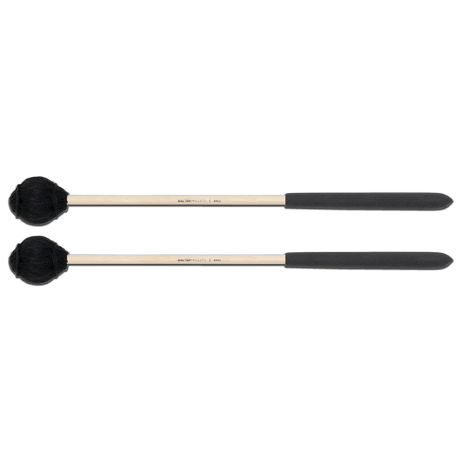 Mike Balter SC2 Black Yarn 11/32" without grip Medium Soft Suspended Cymbal Mallets - BSC2