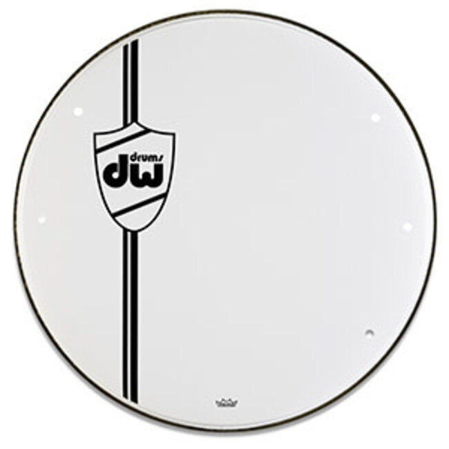 DW - DRDHSW24KCL - 24" Smooth White Bass Drum Head Classic