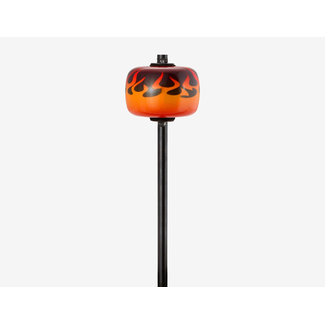 Danmar Percussion Danmar - 205FL - Bass Drum Beater - Hard Wood, Black Shaft/Flame