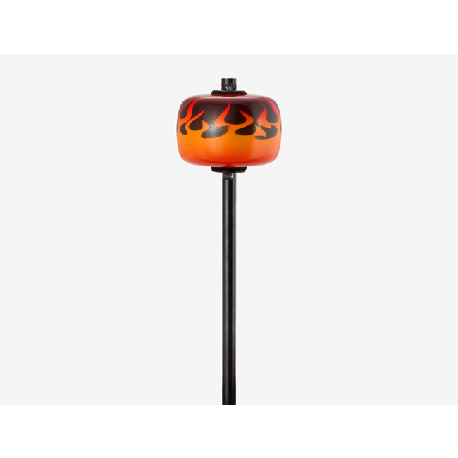 Danmar - 205FL - Bass Drum Beater - Hard Wood, Black Shaft/Flame